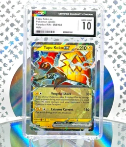 CGC 10 Tapu Koko EX 068/182 Paradox Rift Full Art Double Rare Pokemon Card - Picture 1 of 1