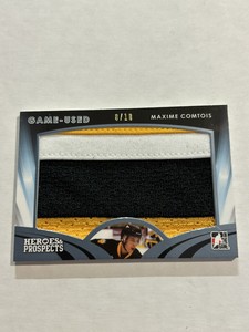 2015-16 LEAF IN THE GAME USED MAXIME COMTOIS 8/10 JUMBO PRIME PATCH SP