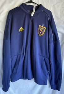 Adidas Real Salt Lake Track Jacket Mens Sz XL RSL MLS Soccer Full Zip - Picture 1 of 3