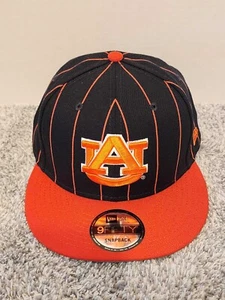 Auburn Tigers New Era 9FIFTY Pinstriped Vintage Snapback Hat Adjustable Cap NEW - Picture 1 of 9