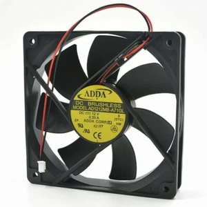 ADDA AD1212MB-A71GL 120x120x25mm DC12V 0.33A chassis mute power fan 2Pin - Picture 1 of 4