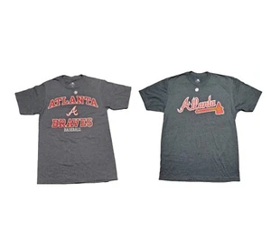 Atlanta Braves Tee Grau T-Shirt Logo Shirt Herren Größen MLB Neu - Bild 1 von 9
