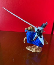 TIMPO TOYS 10cm - CAVALIERE MEDIEVALE IN GIOSTRA - JOUSTING KNIGHT - Bianco