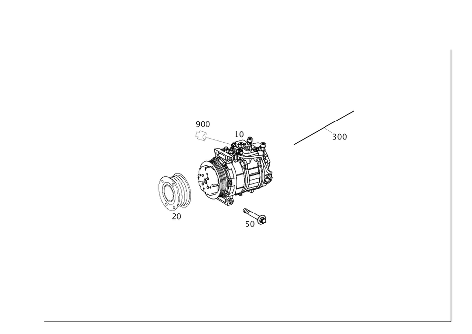 Compresor refrigerante original Mercedes-Benz 002-230-52-11 Foto 1 de 1