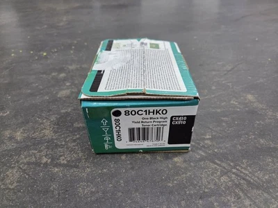 Lexmark 80C1HK0 Genuine Toner Cartridge Damaged Box for CX410 CX510 - Image 1 of 4