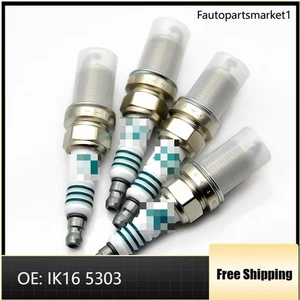 Set of 4 OEM IK16 5303 Iridium Spark Plugs For Mitsubishi Dodge Lancer Prius C - Picture 1 of 6