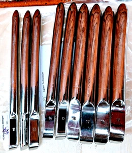SET OF 9 V. MUELLER UTERINE DILATOR INSTRUMENT STAINLES STEEL SIZE Fr. 11 - 19 - Afbeelding 1 van 8