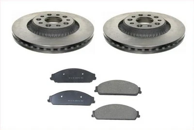 Fits For 2009-2011 Lincoln MKS (2) Front Disc Brake Rotors with Ceramic Pads - Изображение 1 из 4