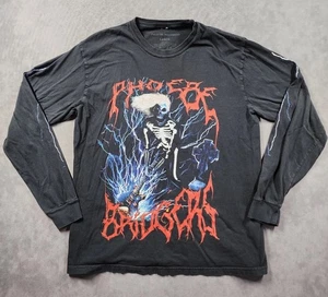 Phoebe Bridgers T-Shirt Large Schwarz Langarm Skelett Lightning Metal Indie - Bild 1 von 8