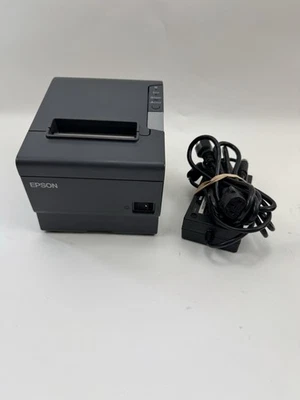 Epson TM-T88V M244A POS Thermal Receipt Printer USB Serial + AC Adapter Tested / - Image 1 of 4