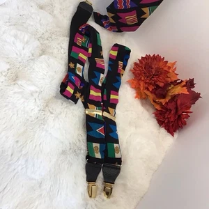 Elegante Designer Krawatte Sieben Sterne Vollseide mit passenden Hosenträgern 0565 - Bild 1 von 2