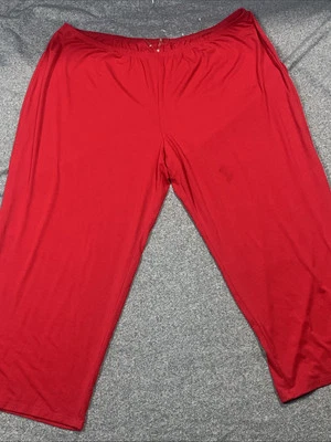 Pantalones de pijama Linea Donatella para mujer rojos cintura elástica LX parte inferior nuevos con etiquetas ropa de dormir Foto 1 de 4