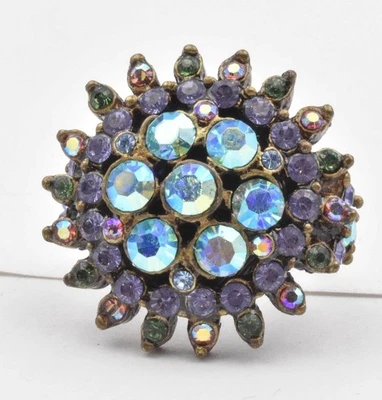 Anillo Estate SWEET ROMANCE Firmado Diseñador Aurora Boreal Color Piedra Damas Foto 1 de 4