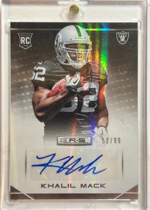 Khalil Mack AUTO~RC #/99 Leaf Rookies/Stars Longevity 2014 Panini R&S Autograph - Picture 1 of 2