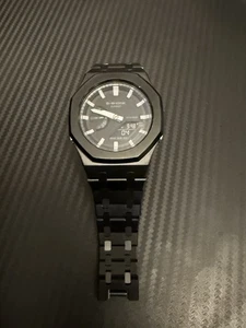 Casio G-Shock GA-2100 Custom Casioak Mod Stainless Steel - Picture 1 of 5