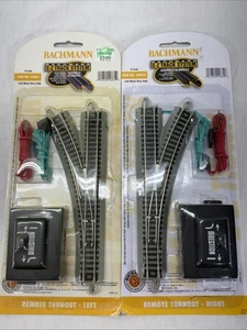 Bachmann N Scale Model Railroad Train EZ Track Left & Right Switches 44861 44862 - Picture 1 of 6