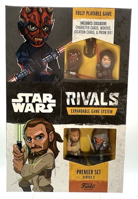 Funko Star Wars Rivals Series 2 Premier Set Maul, Baylon, Qui-Gon Jinn, Ahsoka  - Imagem 1 de 4