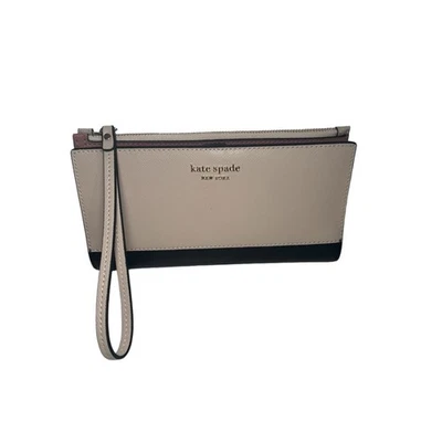 Muñequera Kate Spade Spencer Continental Beige Cálido/Negro Talla Única Nueva Sin Etiquetas Foto 1 de 4