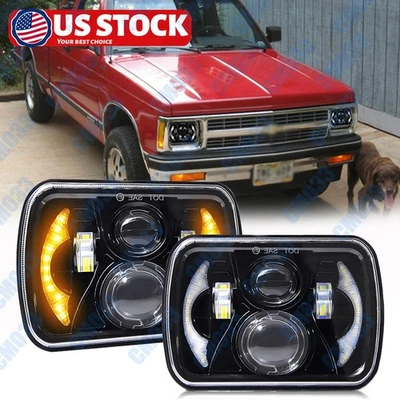 Par de faros LED 7x6" para Chevy C1500 C2500 C3500 K1500 K2500 K3500 1988-1999 Foto 1 de 4