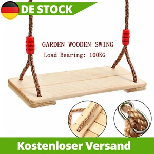 150 kg Holz Schaukelsitz Schaukelbrett Kinderschaukel Erwachsene mit Höhe - Bild 1 von 14