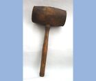 antique victorian/colonial ALL WOOD MALLET TOOL HAMMER prim blacksmith,amish