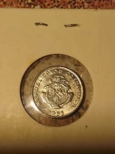 1953 COSTA RICA 5 CENTIMOS BRILLIANT UNCIRCULATED COIN - Picture 1 of 4