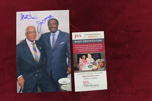 Joe Morgan and Monte Irvin Signed 4.5x7 Photo JSA Coa Reds Giants - Picture 1 of 5