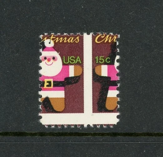 US 1800 CHRISTMAS EFO Error Mnh 15c on Right of stamp FANTASTIC - Image 1 of 1