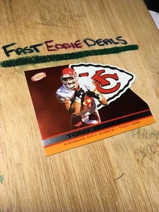 PACIFIC TRADING FOOTBALL 2001 TONY GONZALEZ PRISM ATOMIC DIE CUT CARD 68 CHIEFS  - Picture 1 of 3