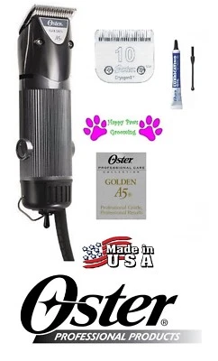 OSTER GOLDEN A5 2 Speed Clipper&10 Detachable Blade DOG CAT PET HORSE Grooming