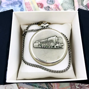 🚂 Rare Molniya Locomotive USSR Soviet Molnija Pocket watch Service 🛠 - Picture 1 of 12