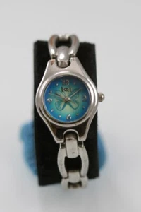 LEI Watch Women Silver Stainless Steel Water Resistant Battery Blue Beige Quartz - Picture 1 of 6