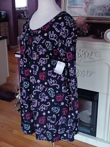 Woman's Cat and Kitten Designed Nightgown/Sleepwear Long Sleeves Size 2X/3X NWTG - Picture 1 of 4