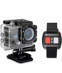 ACTION CAM ULTRA HD 4K 16MP PRO CAM SPORT SUBACQUEA 30 MT CON TELECOMANDO WI FI - Foto 1 di 7