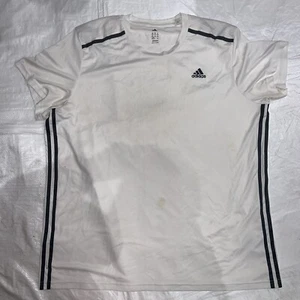ADIDAS Herre Climacool T-Shirt Top 2XL White Polyester - Picture 1 of 7