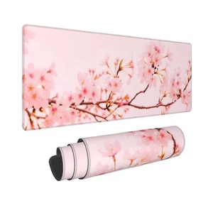 Sakura Cherry Blossom Gaming Mouse Pad XXL Large Office Desk Mat Non-Slip Wat... - Picture 1 of 8