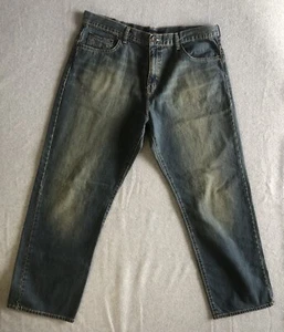 Calvin Klein Mens Jeans 38x34 Relaxed Straight Easy Fit Dark Wash - Picture 1 of 6