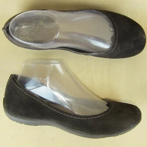 MERRELL Women Ballet Flats Us 7 EU 37.5 Driving Loafer Slip On Brown Suede - Picture 1 of 11