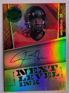 Justin Blackmon Press Pass Next Level Ink EMERALD RC AUTO Oklahoma State #'d /10 - Picture 1 of 2