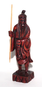 Vintage Chinese Fisherman Wooden Folk Art Figure CF1 - Picture 1 of 8