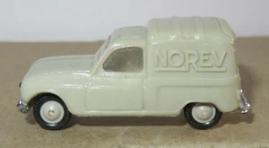 P Old France 1963 Micro Norev Ho 1/87 Renault 4 F4 Van Green Gray #513A - Picture 1 of 6
