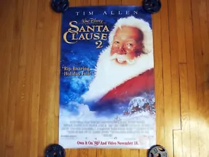 Póster vintage 2002 Disney Santa Claus 2 🎅Tim Allen Video Tienda Promoción - Imagen 1 de 10