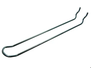 New 6 X Pegboard Display Hook Peg Board Loop Hangers Euro Slot 200mm BZP - One - Picture 1 of 1