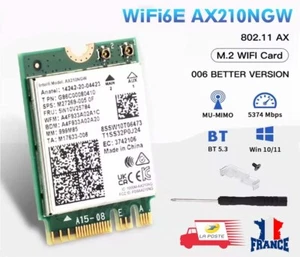 WIFI KARTE 6E BLUETOOTH 5.3 intern Karte 5374Mbps 2.4G 5G AX210NGW NGFF M.2 - Bild 1 von 6