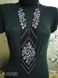 Neu Handarbeit Rocailles Boho American Style Perlen Multi Strang Halskette Ohrringe - Bild 1 von 1