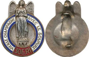 306° Infanterie-Regiment, Emaille, Zeichen TSCHUDIN.Skulptur. Mourgeon (4309) - Bild 1 von 1