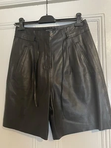 New All Saints Leather Shorts - Picture 1 of 8