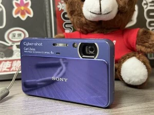 SONY Cyber-Shot DSC-T110 BLUE 14.1MP Digital Camera GIFT English 95%NEW - Picture 1 of 7