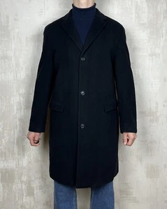 Vintage Hugo Boss 90% Wool / 10 % Cashmere Coat Jacket Men's Size 54 - Picture 1 of 20