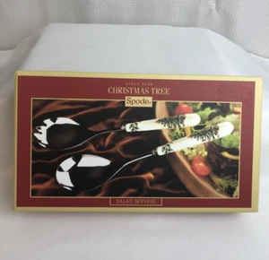 Spode Christmas Tree Salatbesteck Servierlöffel Spork Set Neu im Karton - Bild 1 von 11
